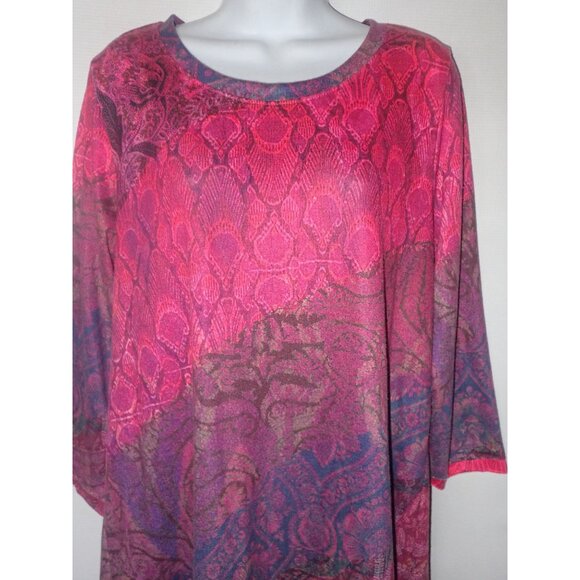 Soft Surroundings Women M Boho  Long‎ Sleeve Tunic Top Whimsical Fairy Lagenlook - Picture 4 of 7